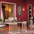 Renato Costa, luxury dining rooms from Spain, classic baroque furniture for dining rooms, stone dining tables, classic chest of drawers and mirror